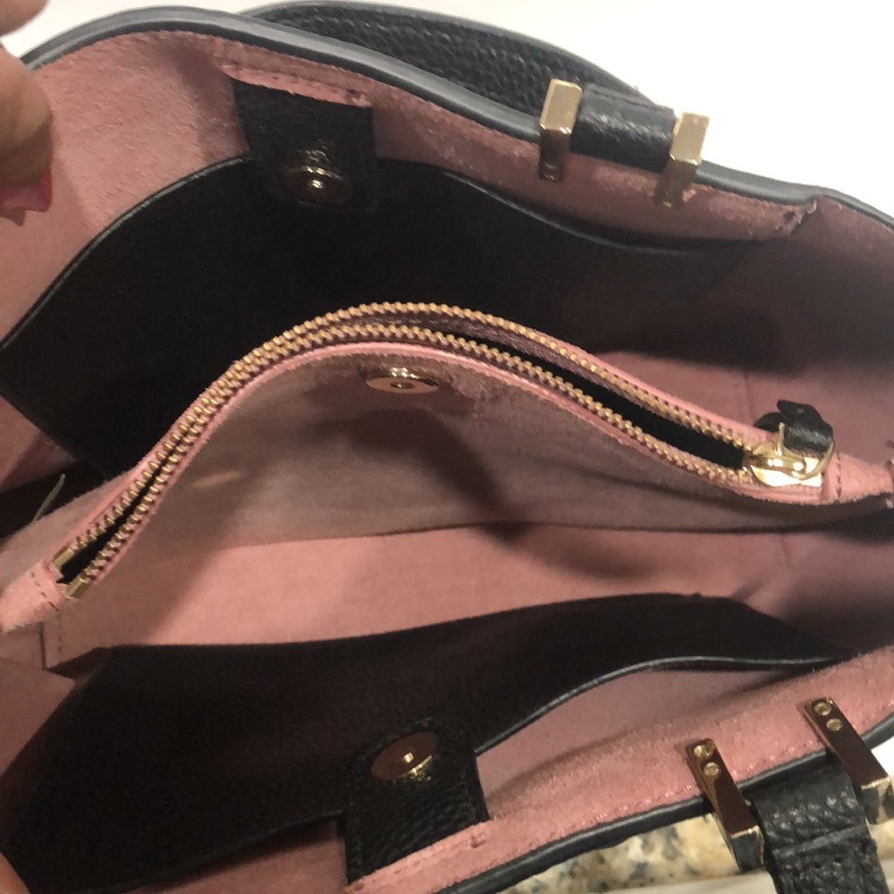 Kate Spade Black Pebble LeatherTote with Bow Accent-EUC - Picture 10 of 11